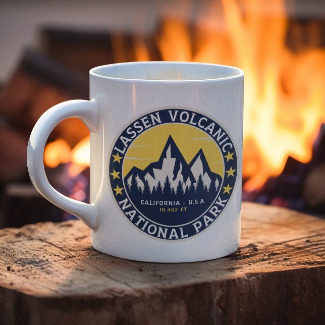 Caneca De Café Lassen Volcanic Peak Landscape (Criador carregado)