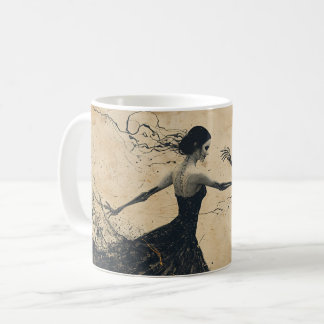 Caneca De Café Last dance - Vintage dark Art dancing Skeleton