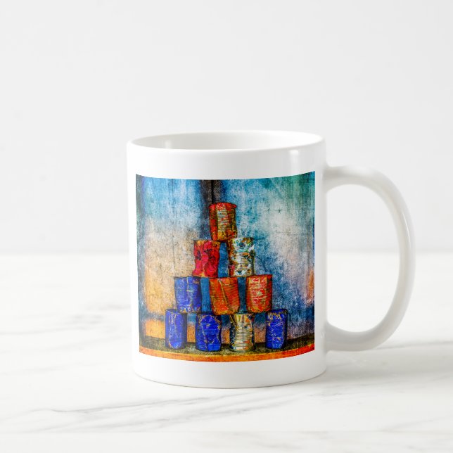 Caneca De Café Latas De Tin - Após O Almoço (Direita)