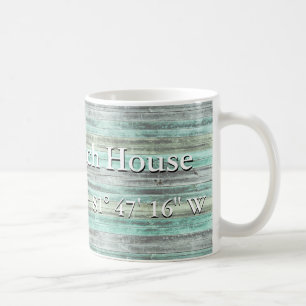 Caneca De Café Latência Personalizada E Decoração Costeira De