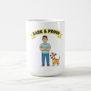 Caneca De Café Latido e Dia de os pais orgulhoso