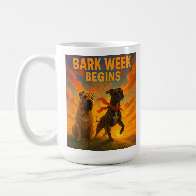 Caneca De Café Latido Semana Começa Mug (Esquerda)
