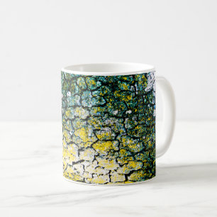 Caneca De Café Latido verde e amarelo