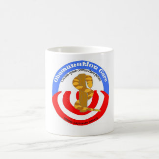 Caneca De Café latino do cuidado do obamanation