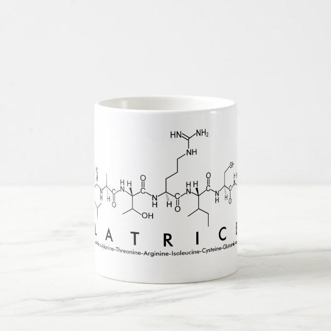 Caneca De Café Latrice peptide name mug (Centro)