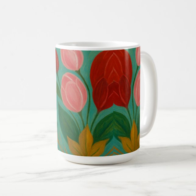 Caneca de café latte (Frente Esquerda)