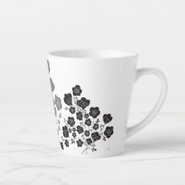 CANECA DE CAFÉ LATTE ラブリーフラワーカフェラテマグ