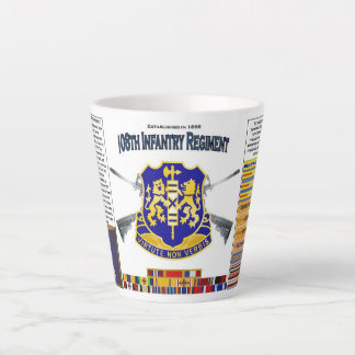 Caneca De Café Latte 108. º Regimento de Infantaria 15 oz Mug