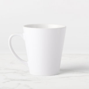 Caneca De Café Latte 12 Oz - Lata Branca