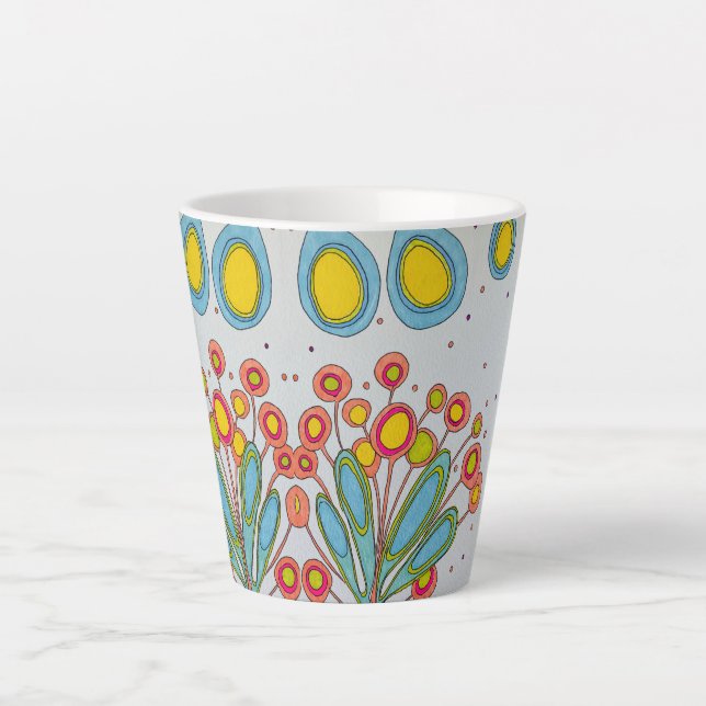 Caneca De Café Latte 12 oz MUG "SUN PODS" (Frente)