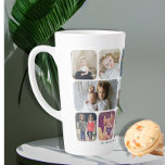 Caneca De Café Latte 13 fotos e texto personalizados<br><div class="desc">13 Fotos e Texto personalizados - A caneca latte de manutenção de fotos de Ricaso - adicione suas próprias fotos e texto - ideal como um maravilhoso presente de manutenção de fotos para qualquer pessoa</div>