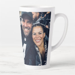 Caneca De Café Latte 17oz Latte Love Custom Photo Mug De Zazz_it