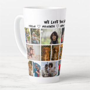 Caneca De Café Latte 18 colagem de fotos e presente de texto personaliz