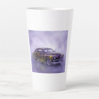 Caneca De Café Latte 1950 Mercúrio Roxo Com Teia de Aranha