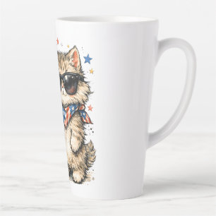 Caneca De Café Latte 250º Aniversário EUA Catraca Patriótica Café Gelad