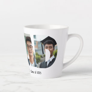 Caneca De Café Latte 4 fotos colagem FORMANDO Fotos personalizadas