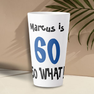 Caneca De Café Latte 60 Então e daí Tipografia Divertida e Positiva Ani