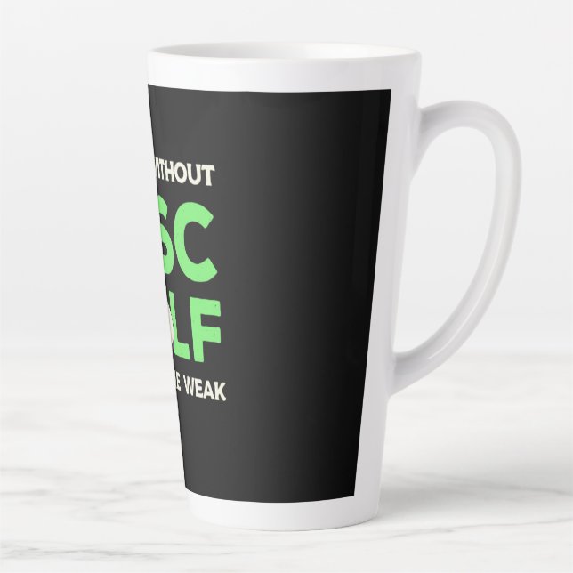 Caneca De Café Latte 7 Dias Sem Golf De Disco (Direita)