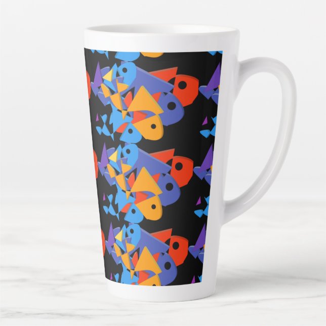 CANECA DE CAFÉ LATTE A ARTE DO PEIXE (Direita)