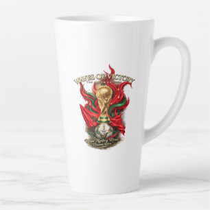 Caneca De Café Latte A Atmosfera da Copa do Mundo
