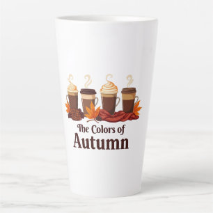 Caneca De Café Latte A cor do outono Pumpkin Spice Coffee Fall