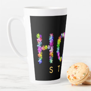 Caneca De Café Latte A Esperança Nunca Desvanece   Esperança Inspirador
