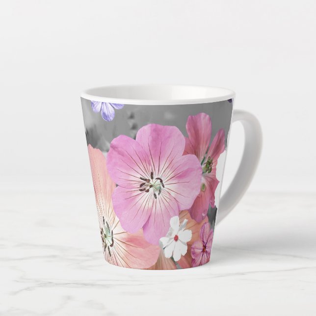 Caneca De Café Latte A fada sairá logo 2 (Ângulo direito)