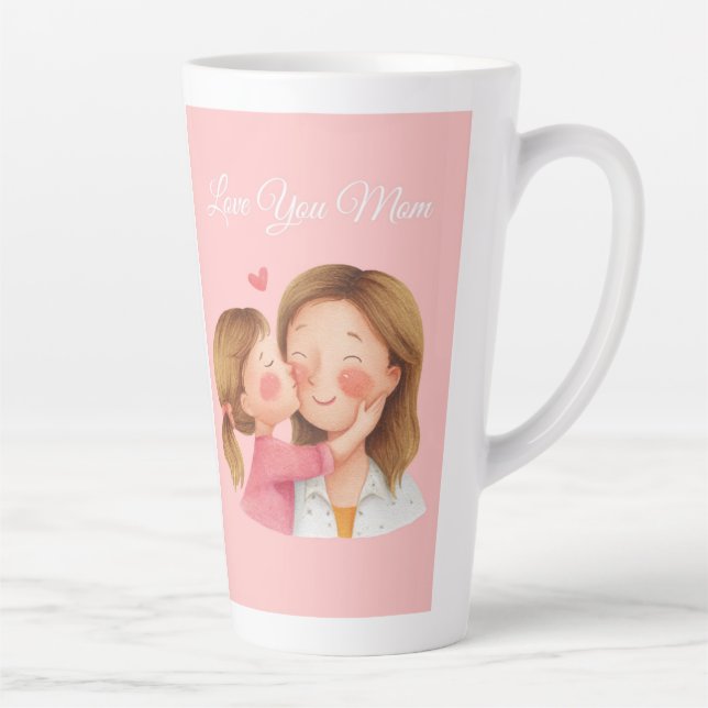 Caneca De Café Latte A Heartfelt Tribute for the Best Mom Ever (Direita)