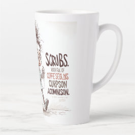 Caneca De Café Latte A Humorous Sketch on Healthcare Burnout