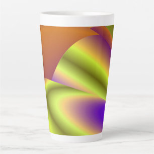 Caneca De Café Latte A Mágica do Verão, Abstrato 3D Art