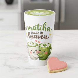 Caneca De Café Latte A Matcha Made in Heaven Cute Funny Pun