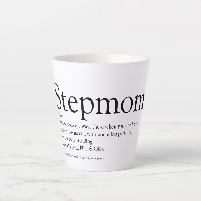 Caneca De Café Latte A Melhor Etapa Do Mundo, Definição Stepman (Frente)
