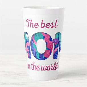 Caneca De Café Latte A melhor mãe do mundo Café Dia de as mães