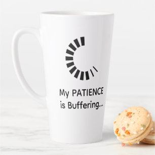 Caneca De Café Latte A Minha Paciência Está A Triturar A Latte - Engraç