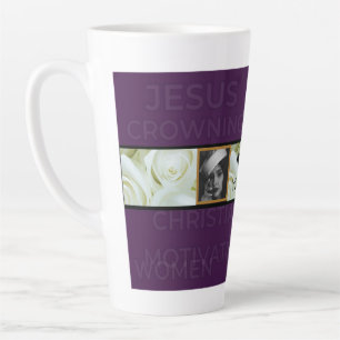 Caneca De Café Latte A Mulher vencedora Jumble Mug
