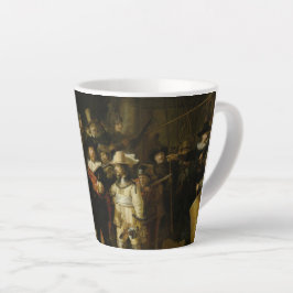 Caneca De Café Latte A Noite do Relógio-Rembrandt