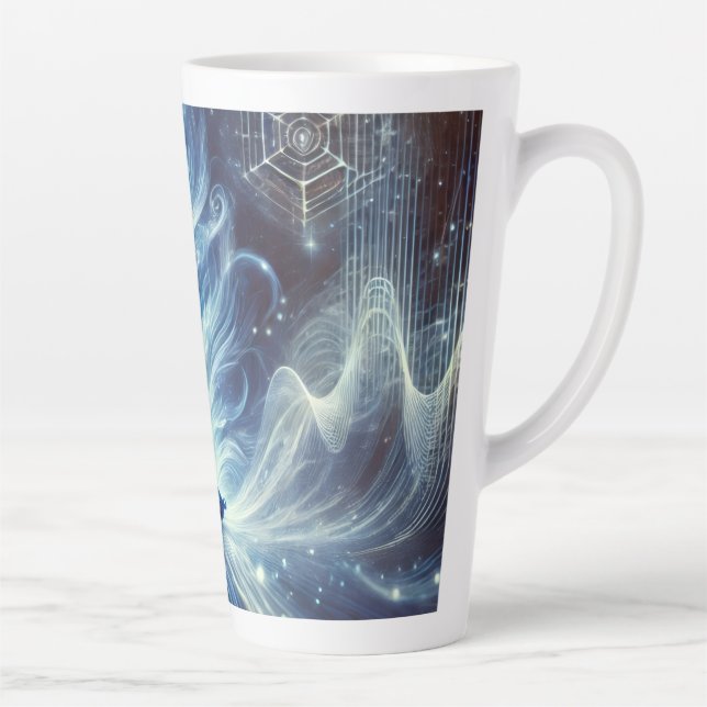 Caneca De Café Latte A Onda da Memória (Direita)