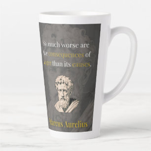 Caneca De Café Latte A Raiva Te Magoa Mais: Marco Aurélio sobre Restriç