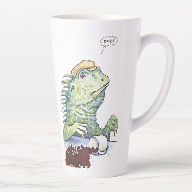 Caneca De Café Latte A Reptile Dysfunction (Direita)