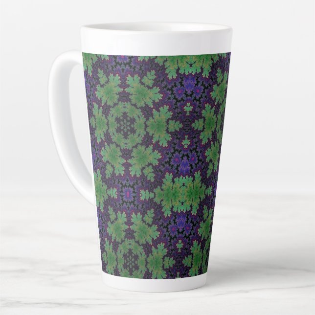 Caneca De Café Latte A Roda Fern Encantada (Ângulo esquerdo)
