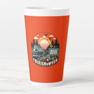 Caneca De Café Latte A Semana do Turismo é a última gota