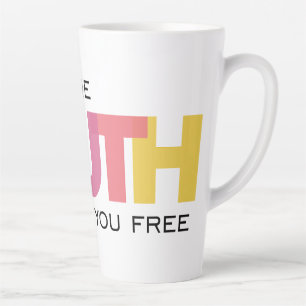 Caneca De Café Latte A Verdade te libertará