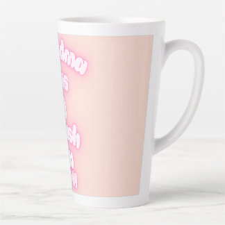 Caneca De Café Latte A vovó está apaixonada por você