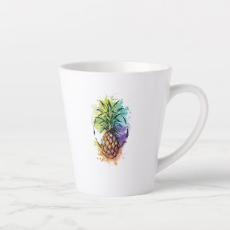 Caneca De Café Latte Abacaxi