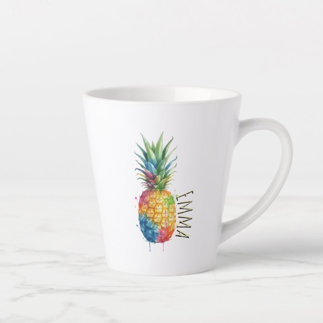 Caneca De Café Latte Abacaxi (Direita)