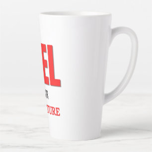 Caneca De Café Latte Abasteça Sua Aventura – Tipografia de Moto ao Ar L