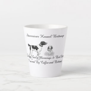 Caneca De Café Latte Abastecendo as primeiras manhãs & cães de caça
