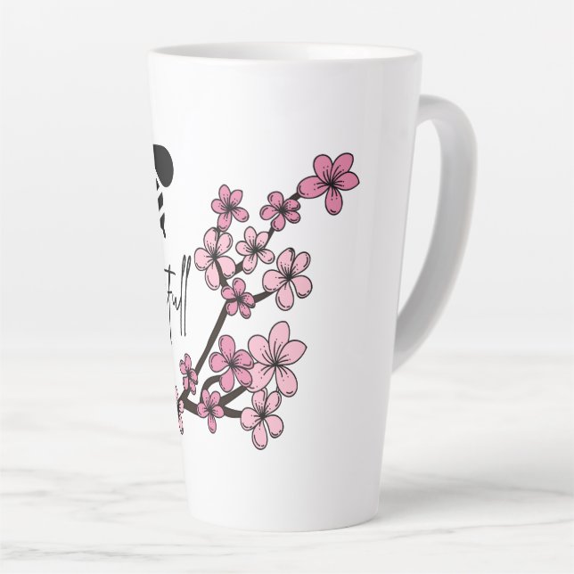 Caneca De Café Latte abelha bela (Ângulo direito)