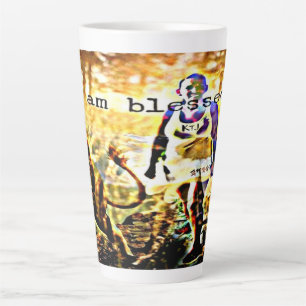 Caneca De Café Latte Abençoado doce
