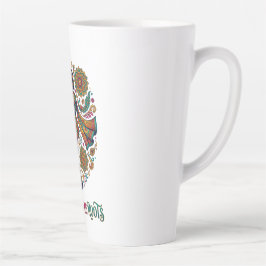 Caneca De Café Latte Abraçar a Dança das Raízes
